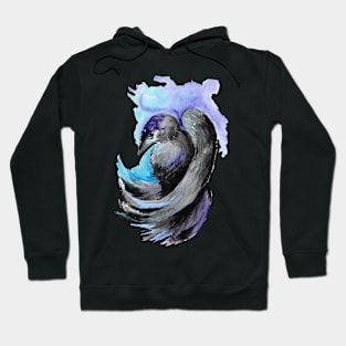 watercolour raven artwork - gothic art and designs Hoodie